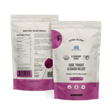 Organic Elderberry & Honey Cough & Cold Support Lollipops