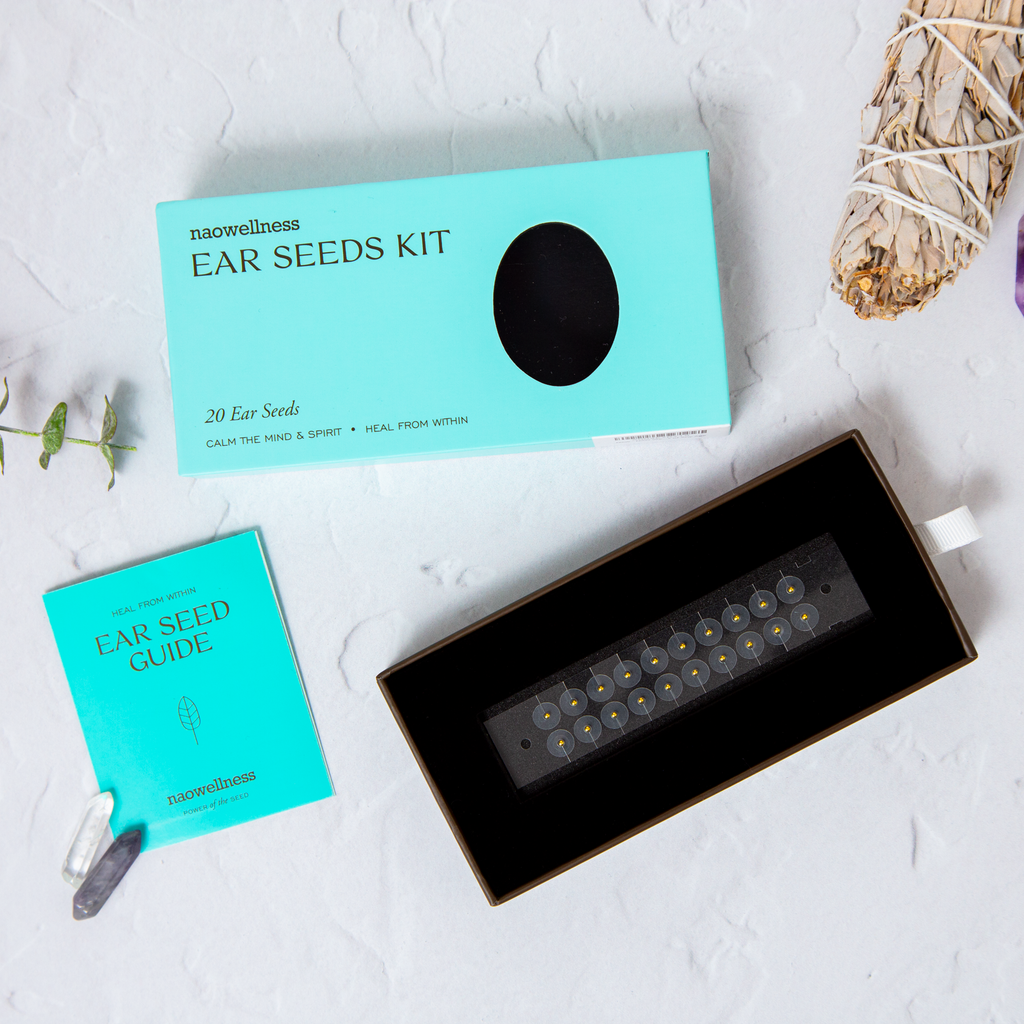 24K Gold Ear Seed Acupuncture Kit – Anxiety & Stress Support