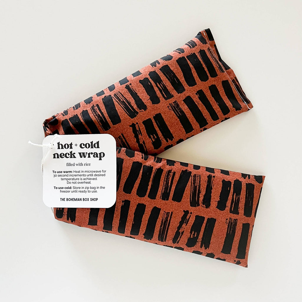Hot & Cold Therapy Neck Wrap - Parallel Strokes Terra