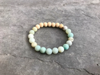Deep Breath Diffuser Bracelet  |  Amazonite + Aromatherapy