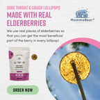 Organic Elderberry & Honey Cough & Cold Support Lollipops