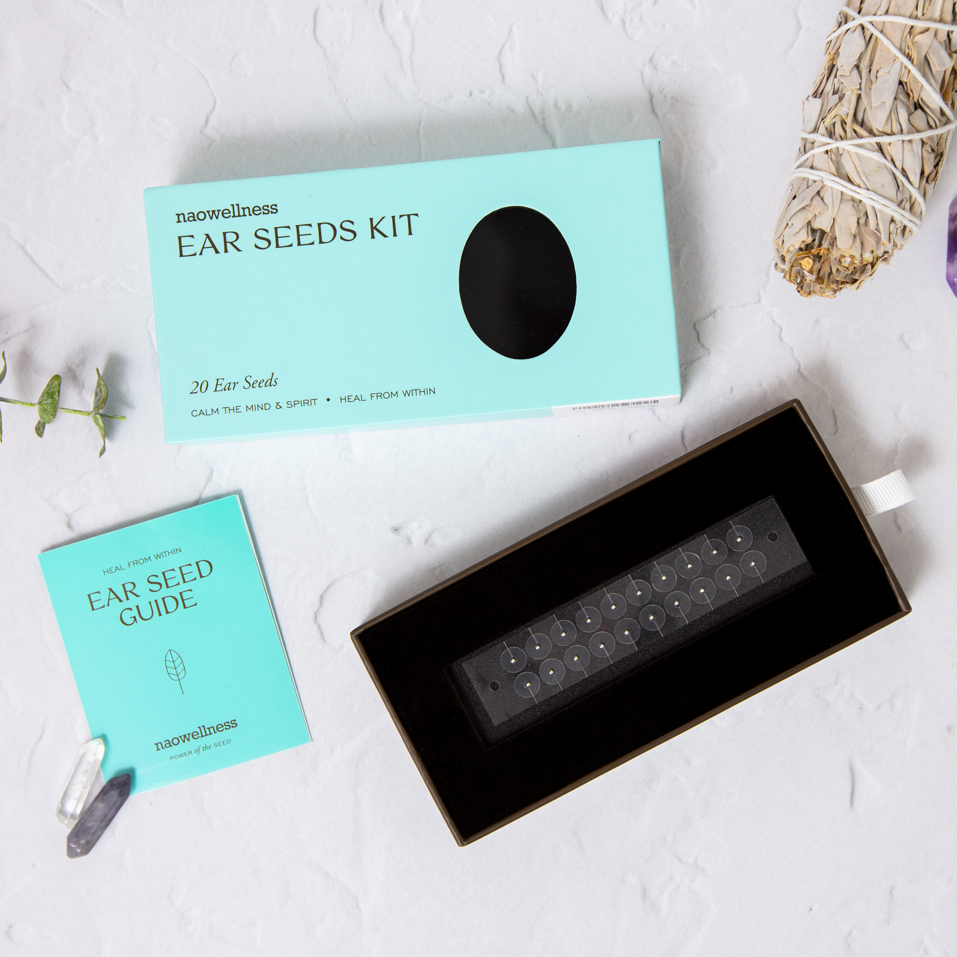 Silver Ear Seed Acupuncture Kit – Anxiety & Stress Support