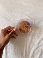 Glass cup + saucer set