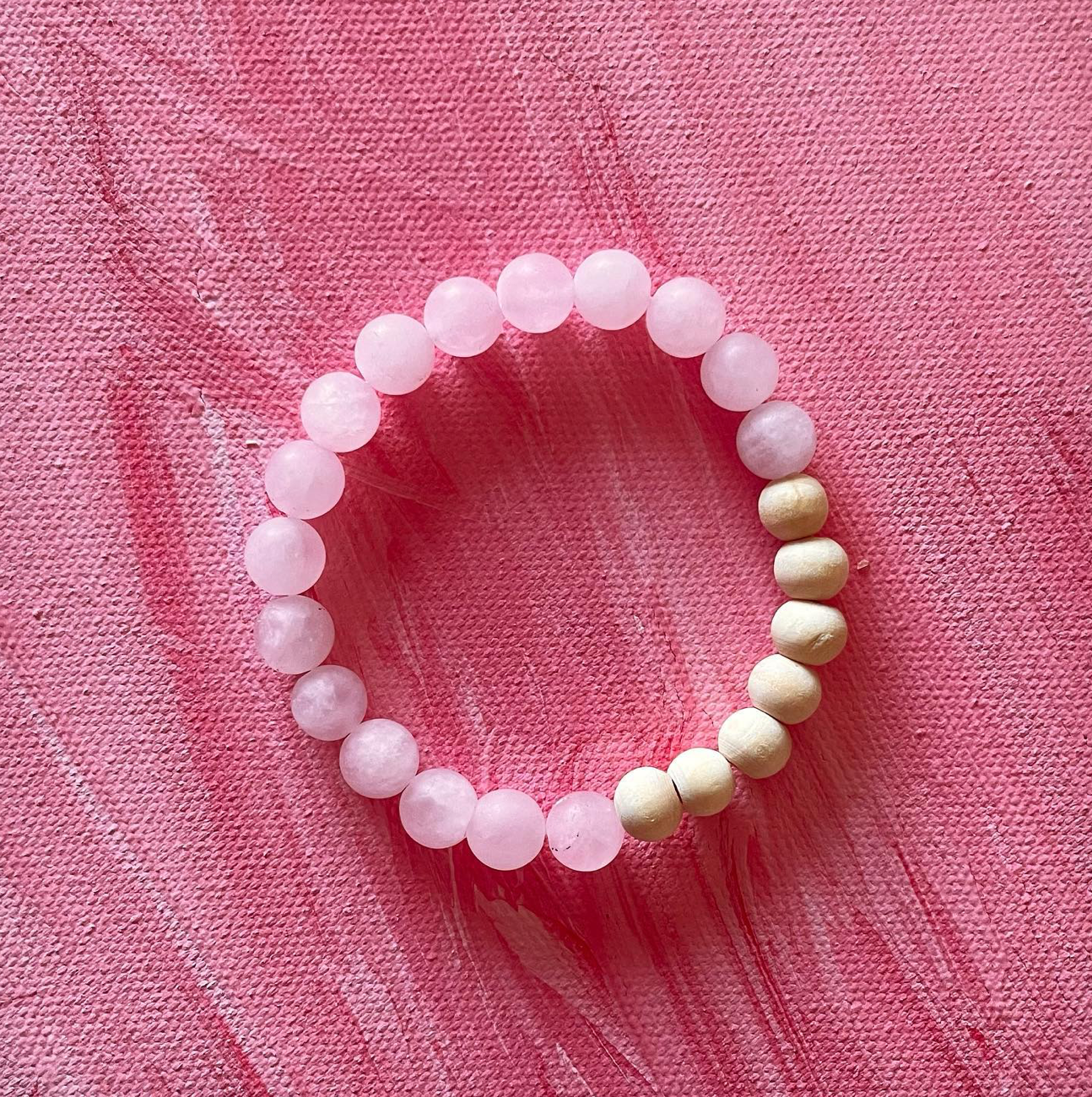 Feel to Heal Diffuser Bracelet  |  Rose Quartz Aromatherapy Bracelet